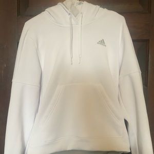 White Adidas hoodie